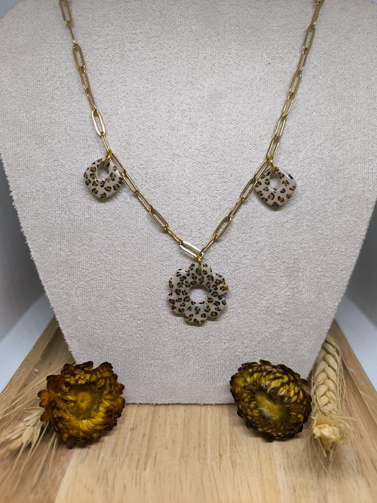 Collier pampilles léopard 🐆